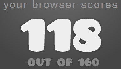 Chrome의 HTML5 TEST 점수 : 118점