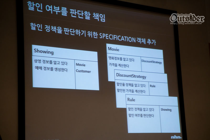 책임에 대한 CRC카드