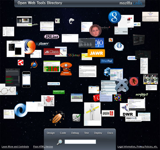Open Web Tools Directory 사이트 화면