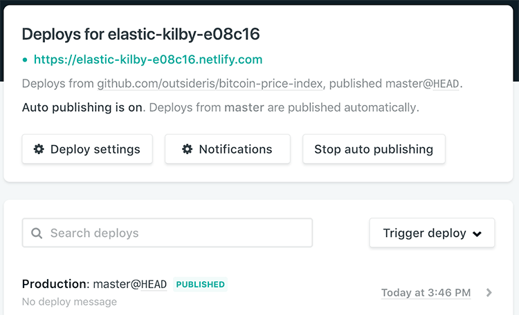 netlify 배포가 완료된 화면