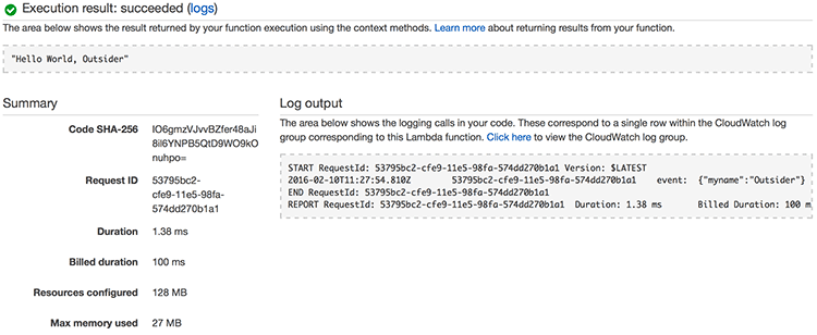 AWS Lambda 콘솔