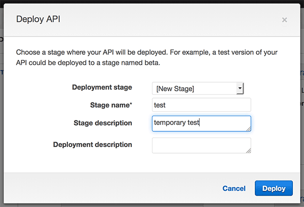 AWS API Gateway 콘솔