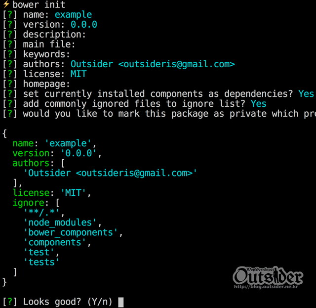 git init 실행