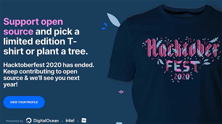 Hacktoberfest 홈페이지