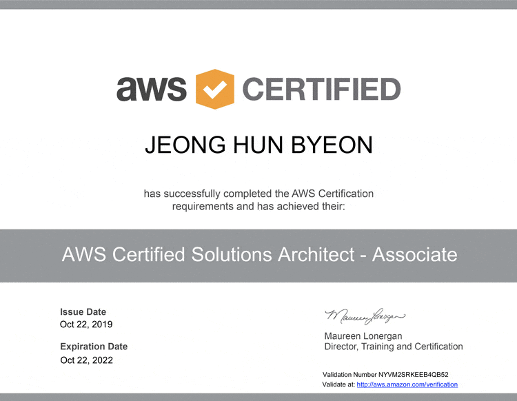 Solutions Architect Associate 자격증