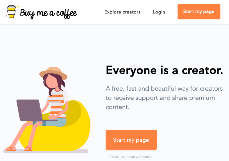 Buy me a coffee 웹사이트