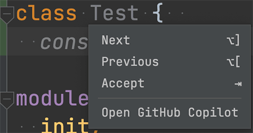 GitHub Copilot 코드제안 툴팁