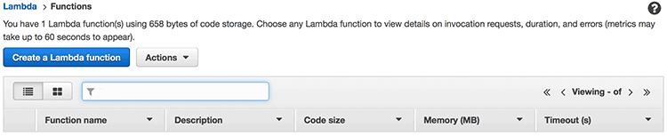 AWS Lambda 콘솔