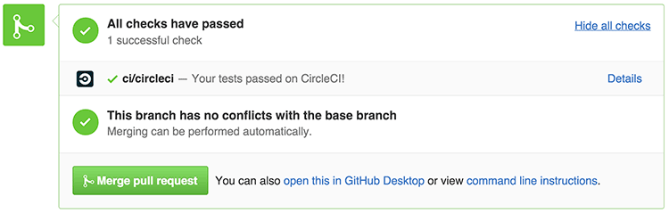 GitHub의 Pull Request 상태 표시