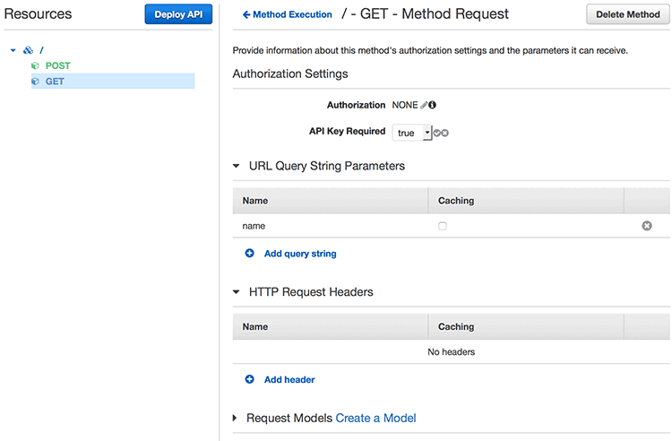 AWS API Gateway 콘솔