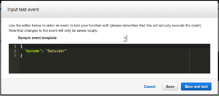 AWS Lambda 콘솔