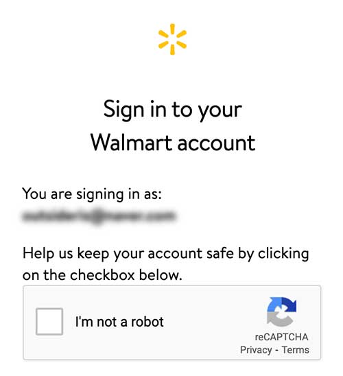 로그인 했을 때 나오는 reCapthca 화면으로 I'm not a robot를 확인하라고 나온다