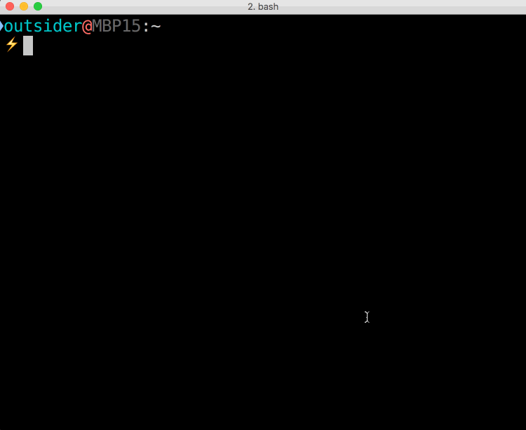 iTerm2의 Automatic Profile Switching 시연 화면