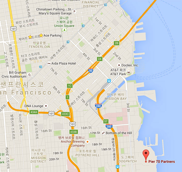 Pier 70의 위치