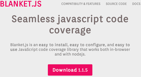 Blanket.js 홈페이지